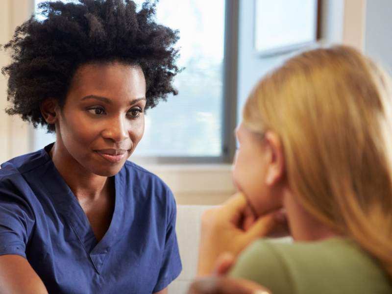Nurse with child depression WEB1111