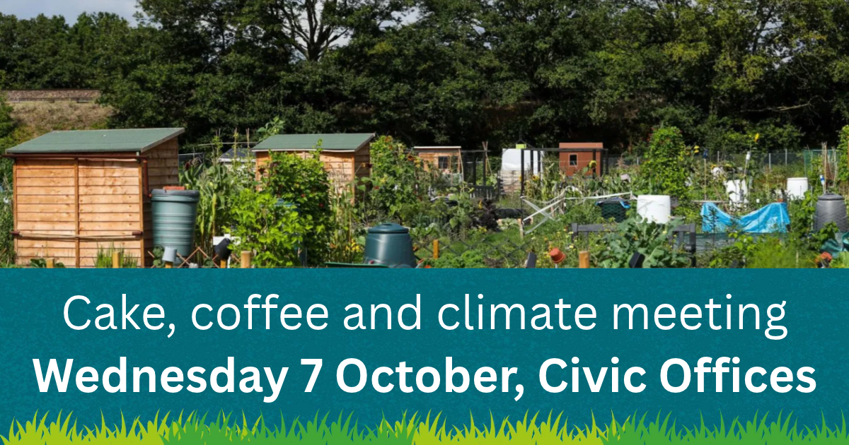 Cake coffee and climate meeting 7 October