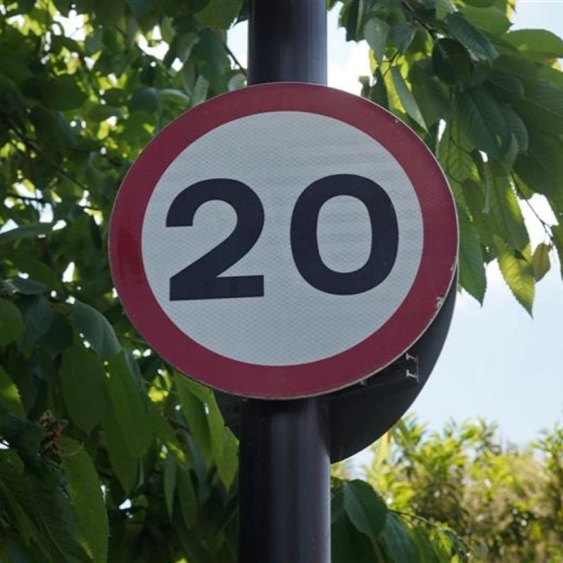 20mph sign