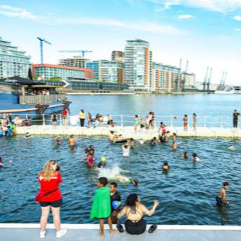 At the Docks Royal Docks Summer Splash lido1